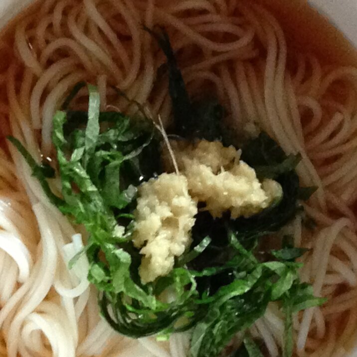 ショウガと大葉の冷たいそうめん レシピ 作り方 By Faiten8 楽天レシピ